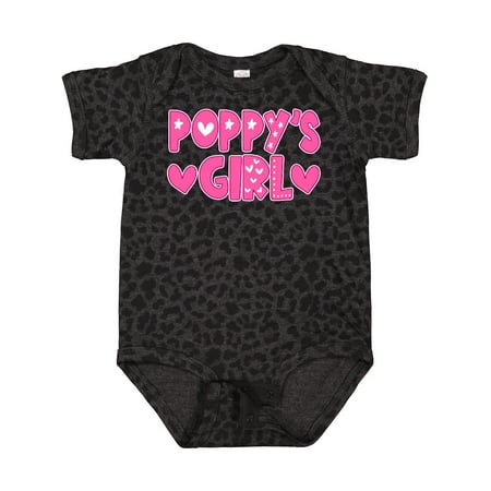 

Inktastic Poppy s Girl Pink with Hearts Gift Baby Girl Bodysuit