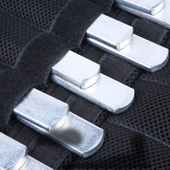 LOLIPPYY 10Pcs Plated Silver Steel Plates for Weighted Vest Fitness Training Accessories