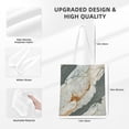 thumbnail image 2 of Canvas Bag Tote Bag Shopping Bag 16×15in Can Be Carried By Hand And Can Be Used For Daily Travel Such As Shopping And Going To Work Gainsboro Marble_4, 2 of 8