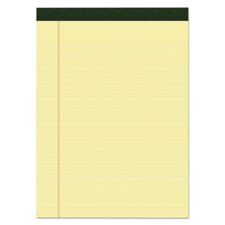 Roaring Spring USDA Cert Bio Preferred Legal Pad, Ruled, 8 1/2 x 11 3/4, 40 Sht, Canary, 12/Pk