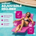 thumbnail image 2 of TRC Recreation Super Soft Adjustable Pool Lounger Recliner Float, Flamingo Pink, 2 of 7