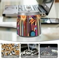 thumbnail image 6 of Yayeee Ashtray with Lid for Cigarette Smokeless Stainless Steel Home Ash Holder, Futuristic Sun, 6 of 7