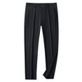 thumbnail image 2 of Dress Pants for Men with Pockets Lightweight Straight Leg Business Work Trousers Quick-Drying Solid Color Mid Waisted Cooling Workout Golf Pant, 2 of 7