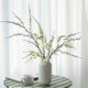 thumbnail image 4 of Rama de sauce nevado, flor artificial, planta verde, arreglo floral falso con jarrón, hogar, sala de estar, 4 of 4