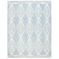thumbnail image 2 of Safavieh Kenya Lilly Diamond Wool Area Rug, Light Blue/Ivory, 9' x 12', 2 of 12