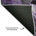 thumbnail image 3 of Addison Rugs Mayfield Washable Transitional Floral Purple Rectangle Rug, 1'8" x 2'6", 3 of 5