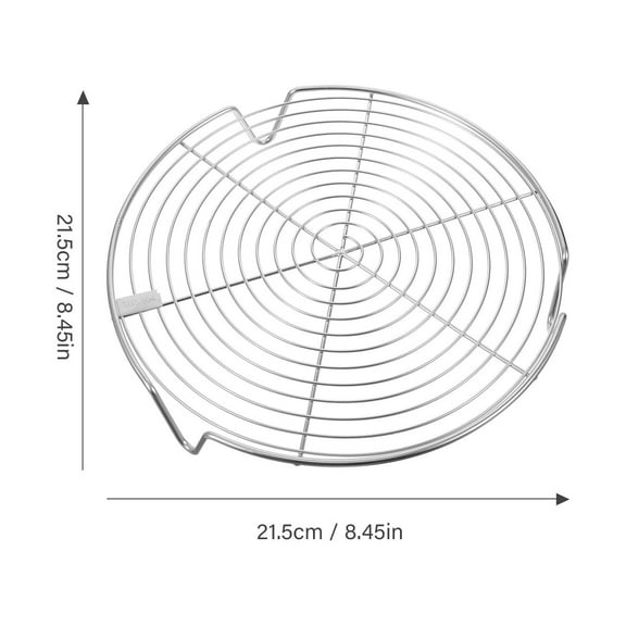 LEXSOMEO Stainless Steel Round Steaming Rack with 3 Legs, Steaming Stand for Kitchen and Cooking