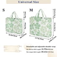 thumbnail image 2 of FORMRS Womens Corduroy Tote Bag Crossbody Shoulder Handbag with Pocket, Green Floral, 2 of 7