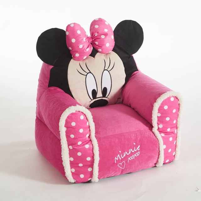Idea Nuova - Puf con diseño de Minnie Mouse con diseño de Sherpa