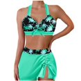 thumbnail image 2 of Mareep Maillot de Bain pour Femmes P-2TG Maillot de Bain Vintage Imprimé pour Femmes Maillot de Bain Conservateur Jupe de Plage Imprimée pour Femmes Bikini Maillot de Bain, 2 of 7