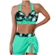 thumbnail image 2 of Trajes de baño tankini para mujer Trajes de baño vintage estampados para mujer Trajes de baño conservadores Traje de baño bikini con falda de playa estampada para mujer, 2 of 7