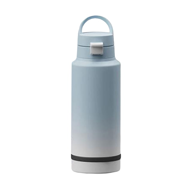 Bouteille d'Eau Portable pour Chien avec Bol Détachable Double Isolation sous Vide en Acier Inoxydable Étanche pour Promenade et Randonnée en Plein Air