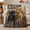 Duck Hunting Dogs, variant on Golden Autumn Serenity Labrador, Peaceful Pet Portrait Pattern, Warm Flannel Blanket for Cabin and Lodge with Detailed Artwork, Dog Lovers Thanksgiving Gift, Pet Lover Home Decor