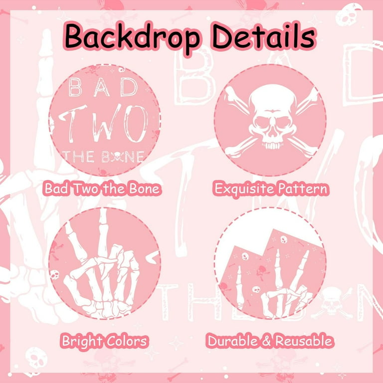 Bad 2nd The Bone Sfondo Scheletro Tema 2° Compleanno