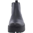thumbnail image 3 of ZODIAC Womens Black Goring Shiloh Round Toe Block Heel Zip-Up Leather Chelsea 7.5 M, 3 of 3