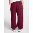 thumbnail image 3 of Athletic Works Women's and Women's Plus Fleece Barrel Leg Pants, Sizes XS-4X, 3 of 5