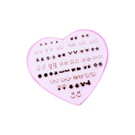 DESIGNICE 2026 New 36Pair Earrings Comfortable Fit Aretes De Mujer Hypoallergenic Material Sensitive Skin Stud Earrings for Party Wedding Daily Style3