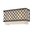thumbnail image 3 of Livex Lighting Arabesque 2 Light ADA Wall Sconce in English Bronze, 3 of 12