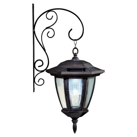 Traditional Porch Light Lantern Solar Wall Com
