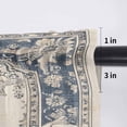 thumbnail image 5 of Navy Blue Boho Valance Curtains for Kitchen/Living Room/Bathroom/Bedroom Window, Rod Pocket Small Topper Half Short Window Curtains Voile Sheer Scarf, Retro Southwestern Ethnic Geometric 42"x12", 5 of 8