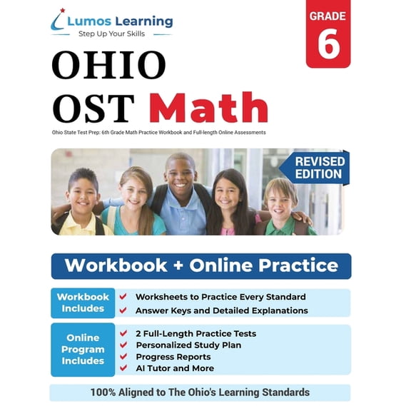 Ost by Lumos Learning Ohio State Test Prep: 6th Grade Math Practice Workbook and Full-length Online Assessments: OST Study Guide, Book 7, (Paperback)