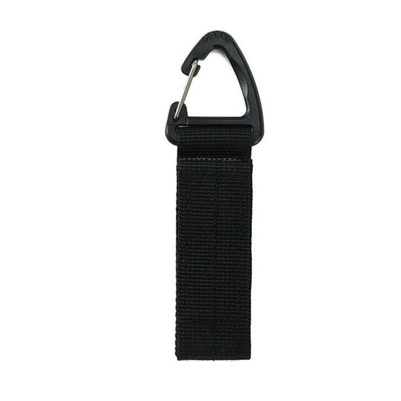 Heavy Duty Belt Keeper Clip Key Holder Nylon MOLLE Strap Key Ring Keychain Organizer
