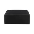 thumbnail image 5 of Meridian Furniture Cube Black Vegan Leather Ottoman, 5 of 5