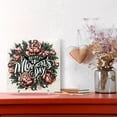 thumbnail image 2 of Flowers Mother's Day Wall Clock Square Silent Non Ticking Battery Operated Clock for Home Bathroom Kitchen Bedroom Living Room, 2 of 8