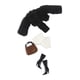 thumbnail image 4 of Conjunto de ropa para muñecas BJD 1/6, crea tus propias muñecas, regalos educativos para niños, moda negro, 4 of 9