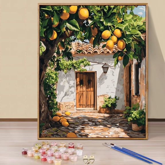 JYLMOOD Paint by Numbers for Adults Kits, DIY Easy Painting by Numbers for Gift Home Wall Decoration 16x20in without Frame