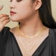 thumbnail image 4 of JeenMata Juego de 3 Collares con Múltiples Capas y Múltiples Colgantes de Glamour Infinito Chapados en Oro Amarillo, 4 of 5