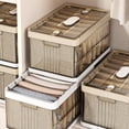thumbnail image 5 of EIMELI Clothes Storage Box Dustproof 7 Grids Modern Trousers Sweater Clothing Divider Box, 5 of 5