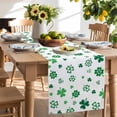 thumbnail image 3 of Burlap Table Runner 90 Inches Long,Irish St. Patrick's Day Green Clovers Non-Slip Kitchen Table Runners for Dining Room Everyday Use Party Table Decorations Lucky Leaf, 3 of 9