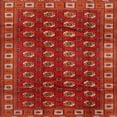 thumbnail image 1 of Ahgly Company Machine Washable Indoor Square Traditional Red Area Rugs, 6' Square, 1 of 7