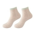 thumbnail image 2 of Fgnfyis Womens Thick Thermal Sleep Snow Floor Socks Mid Tube Socks Home Plus Thermal Socks Cozy Fuzzy Warm Slipper Socks Pink One Size, 2 of 3