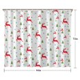 thumbnail image 5 of White Christmas Reindeer and Tree Pattern Shower Curtain 84"x72" ,Bathroom Decorative Shower Curtains Set with 12 Hooks,Modern Waterproof Washable Shower Curtain, 5 of 6