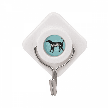 

Black Animal Dog Outline Natural Adhesive Wall Hooks Hanging Self Sticky