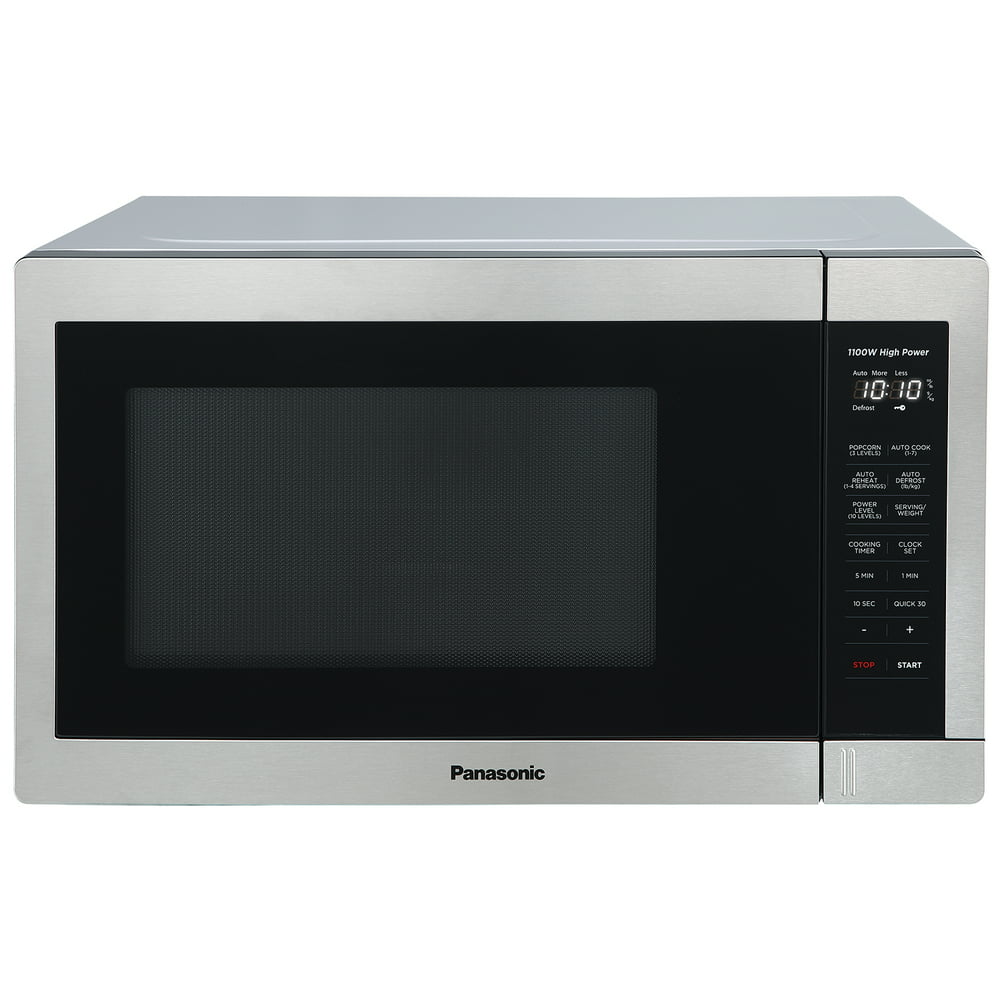 Panasonic 1.3 Cu. Ft Countertop Microwave Oven, 1100W Power, Easy Clean