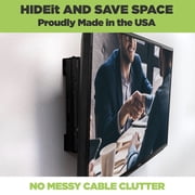 HIDEit Mounts UNI-M Adjustable Medium Electronic Device Wall Mount (Black)