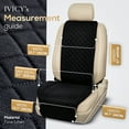 thumbnail image 6 of IVICY Faux Linen Front Car Seat Cover – Durable, Non-Slip Seat Protector for Cars – 1 Unit, Black, 6 of 8