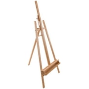 Sunset 64" to 89" High Lyre Style Studio A-Frame Inclinable Easel with Artist Storage Tray - Adjustable Sturdy Beechwood