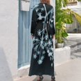 thumbnail image 2 of Midnight Glow. Dark Floral Long Dress cocktail dresses chic and elegant woman dress dress, 2 of 4