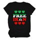 thumbnail image 4 of Tops de Cuello Alto para las Mujeres Amante Impreso Camiseta de Manga Corta, Uso Diario Casual, 95% Poliéster 5% Spandex, Tops de Cuello Redondo para las Mujeres, 4 of 5