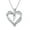 Silver, variant on Odeerbi Personalized Initial Heart Necklaces Silver Plated Letter Heart Pendant Necklace Birthday Anniversary Jewelry Gift for Women
