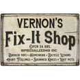 thumbnail image 1 of VERNON'S Fix-It Shop Sign Grandpa Dad Wall Decor Gift 8x12 Metal 108120006188, 1 of 1