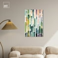 thumbnail image 3 of Greenery Raindrops Green Abstract Canvas Wall Art by Art Remedy, Gallery Wrapped, 24"x36", 3 of 7
