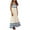 White, variant on Honeeladyy Womens Summer Sleeveless Maxi Dresses Adjustable Strap Zipper Beach Vacation Flowy Long Dress Hot Pink M