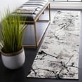 thumbnail image 2 of SAFAVIEH Meadow Moema Distressed Runner Rug, Grey/Black, 2' x 8', 2 of 7