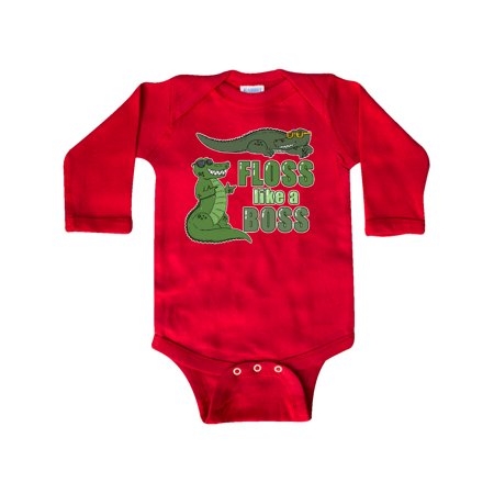 

Inktastic Floss Like A Boss Gators Gift Baby Boy or Baby Girl Long Sleeve Bodysuit