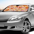 thumbnail image 4 of FORUDESIGNS Hippie Daisy Print Car Windshield Sun Shade Waterproof Car Sun Visor Protector Auto Dashboard Shield Block UV Rays Reflective Sunshade for Protection, 4 of 7